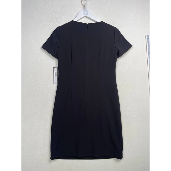NWT Tahari Arthur Levine Black Dress‎ with Pockets , Size 0 - Picture 2 of 12